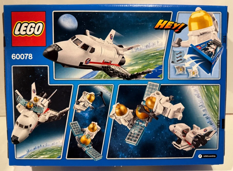 LEGO City Space Explorer Lot Space Utility Shuttle 60078, 60077, 30315 - Image 4 of 4