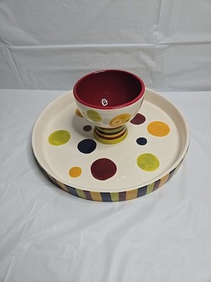 Dual Use Chips And Dip/cake Stand. Party Tray Festive 