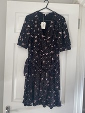 Oasis Black Dress Size 12