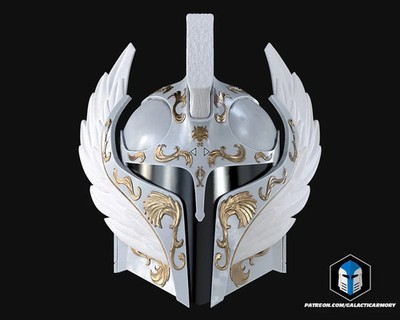 Angelic Mandalorian Helmet - Galactic Armory - DIY - Painted