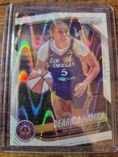 2025 Panini Prizm WNBA Dearica Hamby White Seismic Prizm #39 Los Angeles Sparks