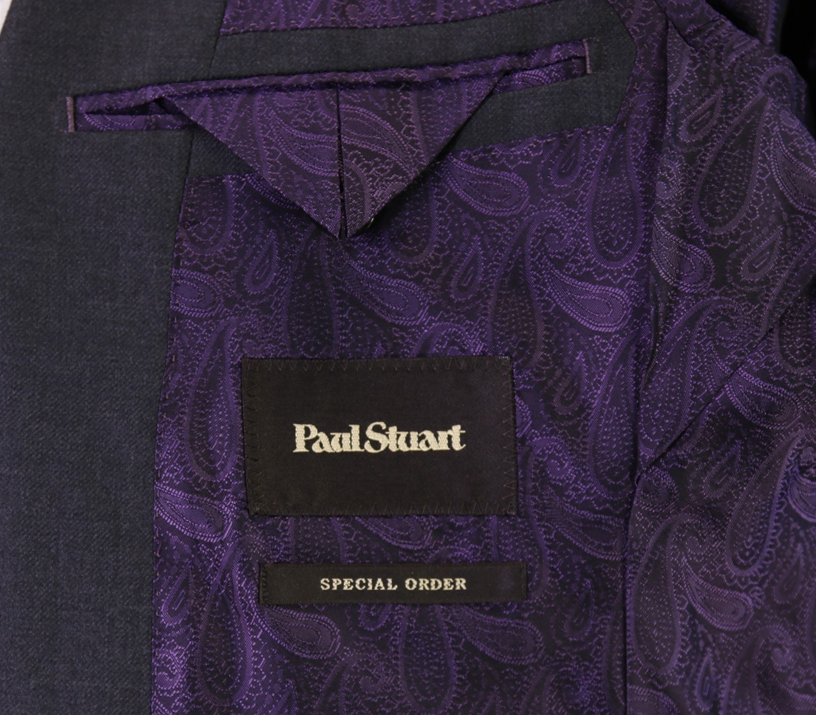Paul Stuart Custom Recent Solid Charcoal Gray 3-P… - image 9