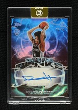 2025-26 Topps Three Thunderdunk Signatures 6/49 Dylan Harper #TD-DHR Auto 17uv