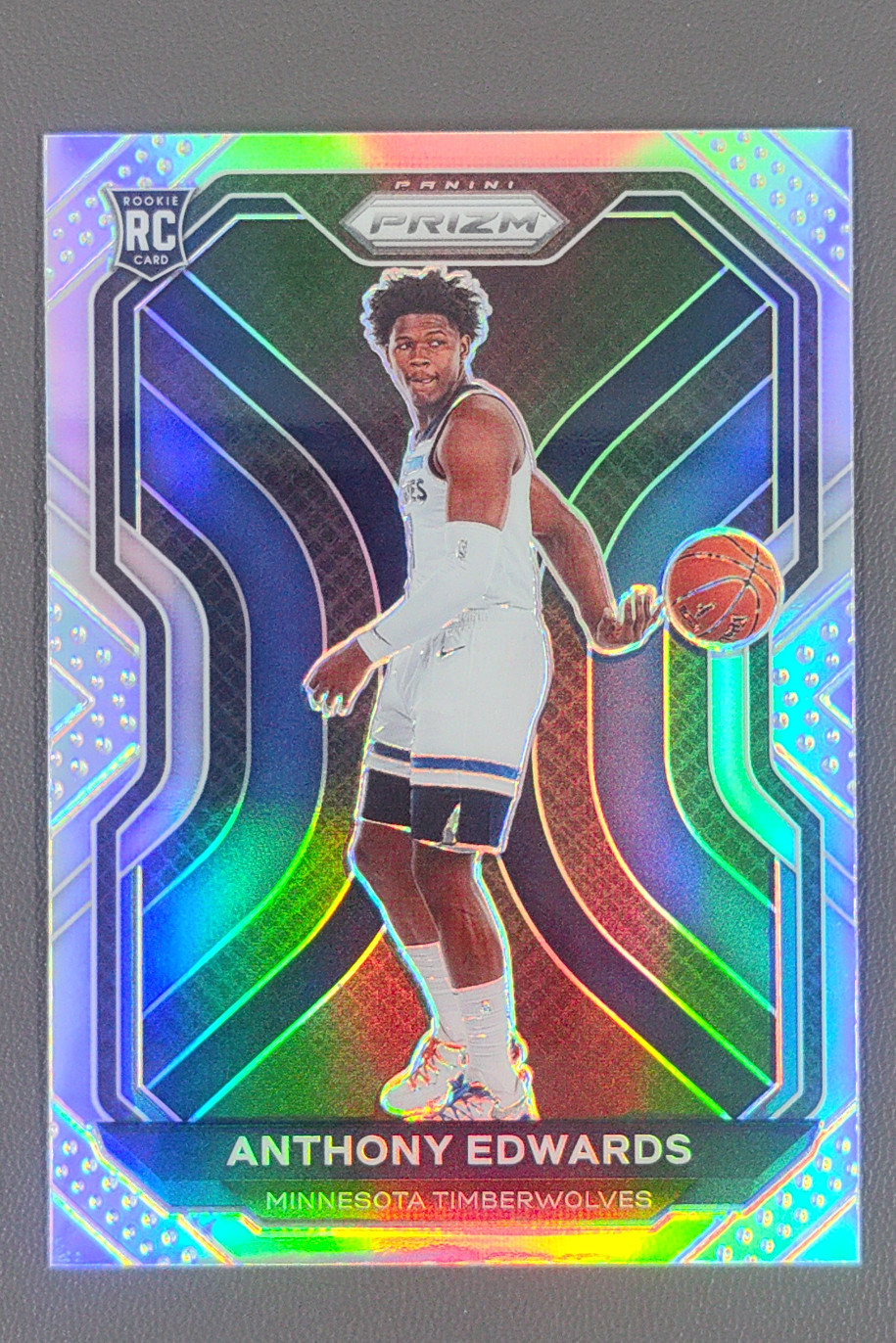 2020-21 Panini Prizm Anthony Edwards Prizms Silver RC #258 Minnesota