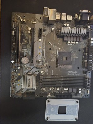 Asrock B450M Pro4-F AM4 Micro ATX AMD B450 Motherboard - 90-MXBAB0-A0UAYZ