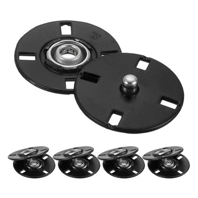 Druckknöpfe,unsichtbare Metallschnalle,5 Stück (Schwarz,23mm) - Bild 1 von 4
