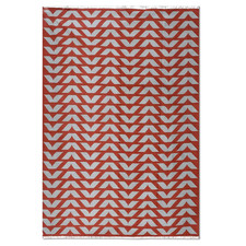 Handwoven Cotton Dhurrie Kilim Rug Color Red and Grey Design Handmade Carpet Rug