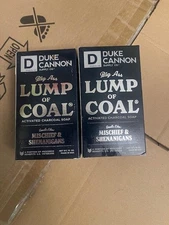 Duke Lump of Coal Charcoal Soap - 10oz - 2 bar lot