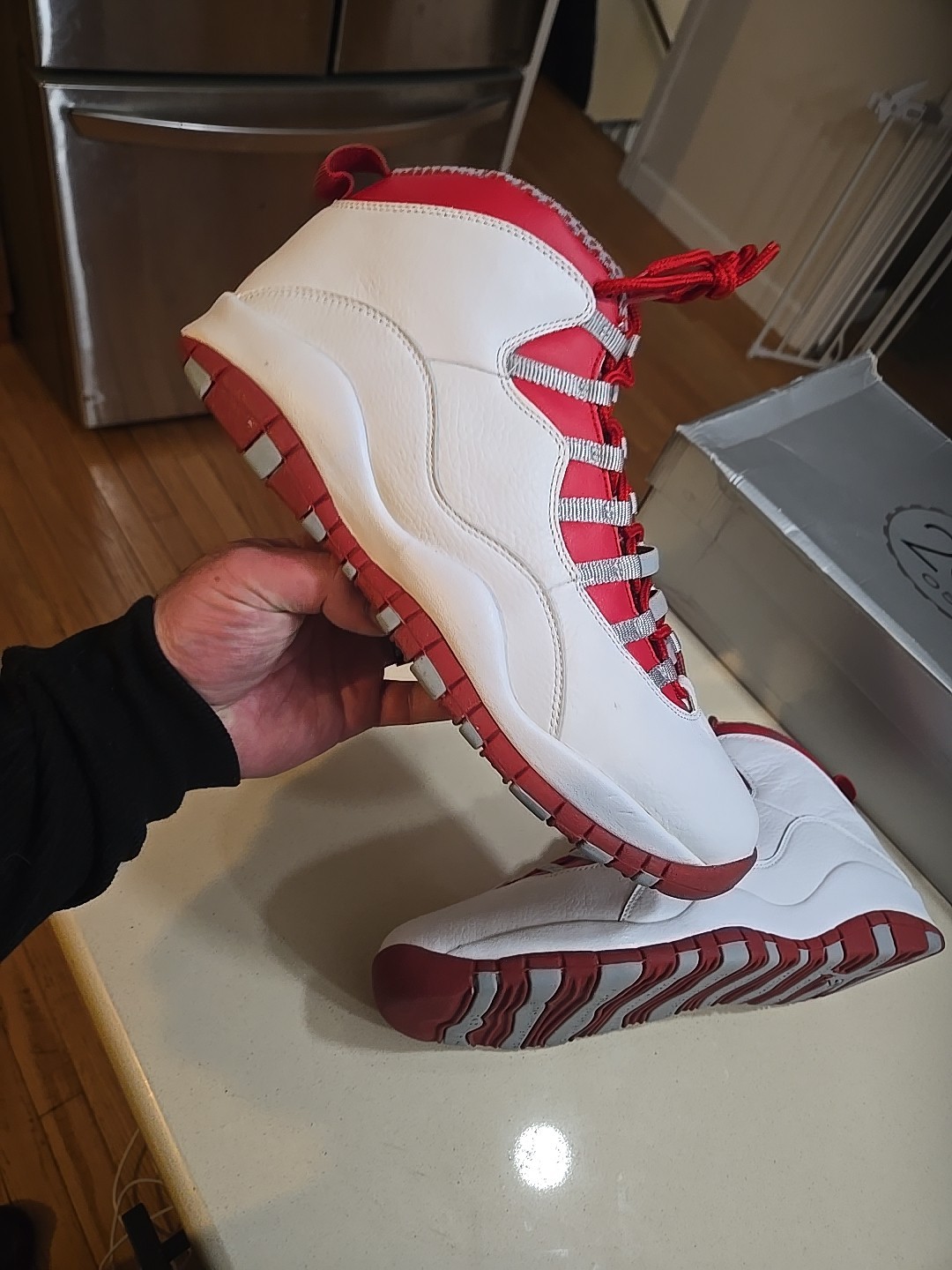 Size 13 -Air Jordan 10 Retro 2005 Red Steel 2005 BRAND NEW IN BOX 100% WEARABLE  thumbnail 12