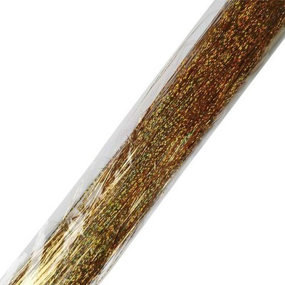 600 Strand Silk Hair Tinsel 1 Pack Shinning Golden Extensions Holographic Party
