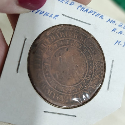 Mayville NY Westfield Chapter 239 Royal Arch Masons RAM Chartered 1870 Penny