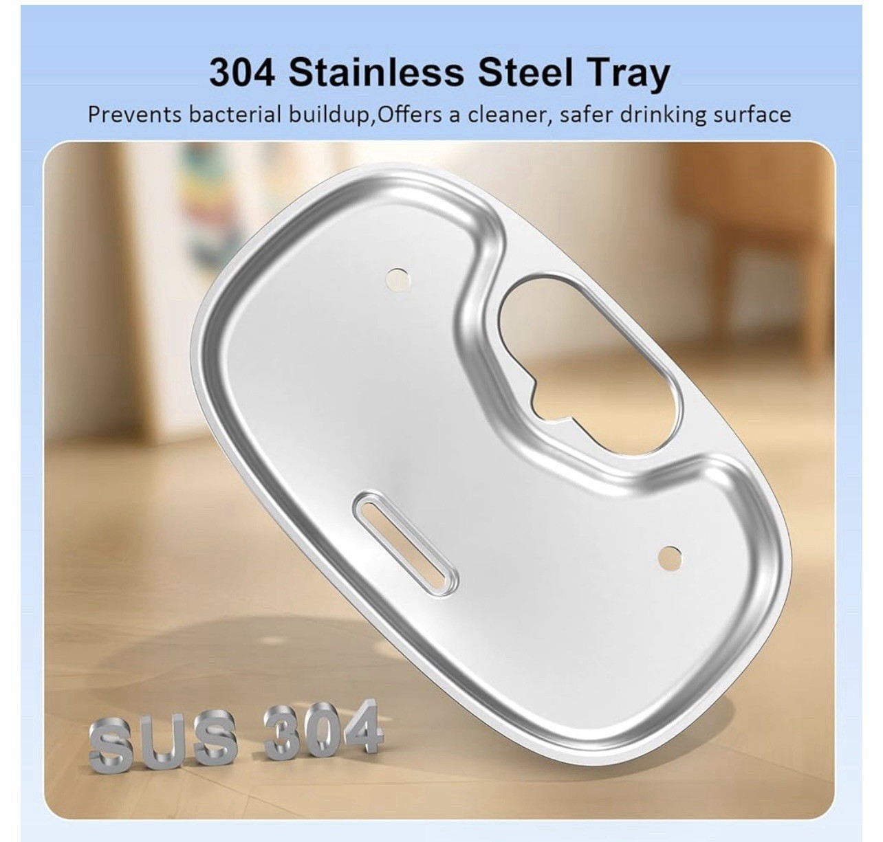 No Pump Wireless Cat Water Fountain,112oz/3.3L Whisper Quiet Pet Water Fountain