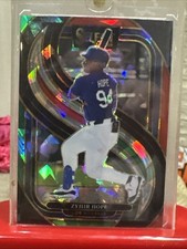 2025 Panini Select Baseball Red & Green Cracked Ice #186 Zyhir Hope