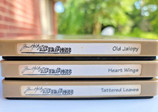 3 Sizzix Jim Holtz Alterations Dies - Heart Wings/Tattered Leaves/Old Jalopy