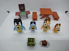 BLUEY  FRIENDS Moose 10pc Lot BBQ Picnic Table action figures set
