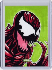 2025 Topps Chrome Marvel Studios Sketch Card Carnage 1/1 by Lucas