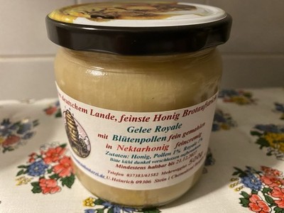 Gelee Royale & Pollen gemahl. in Bienenhonig extra cremig v. Chemnitztal-Imkerei