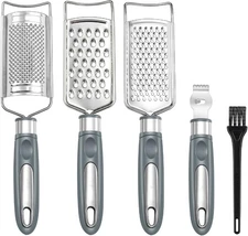 Cheese Grater, Stainless Steel Grater for Ginger, Garlic
