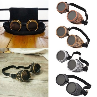 victoriansch Steampunk-Brille Vintage Cosplay Punk-Brille  Radfahren