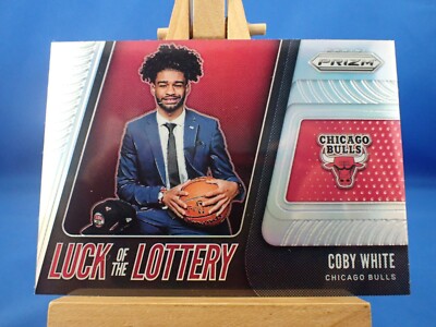 Coby White Prizm 2019-20 19-20 Luck of the Lottery Silver Prizm
