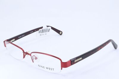 Nine West Red Women\'s Glasses NEW NINE WEST NW8019 650 MATTE DARK RED AUTHENTIC DESIGNER  main image 2