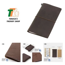 DESIGNPHIL Traveler's Notebook, Regular Size, Brown