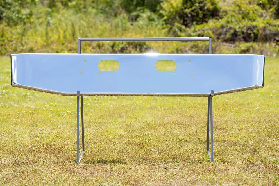 Parachoques cónico cromado Ford serie L EE. UU. Se adapta a L9000 LN LT L8000 L800 L900 LTN Foto 4 de 4