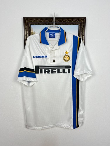 Inter Milan Away football shirt 1997 Soccer Umbro Maglia Mens Jersey Trikot XL - Picture 2 of 14