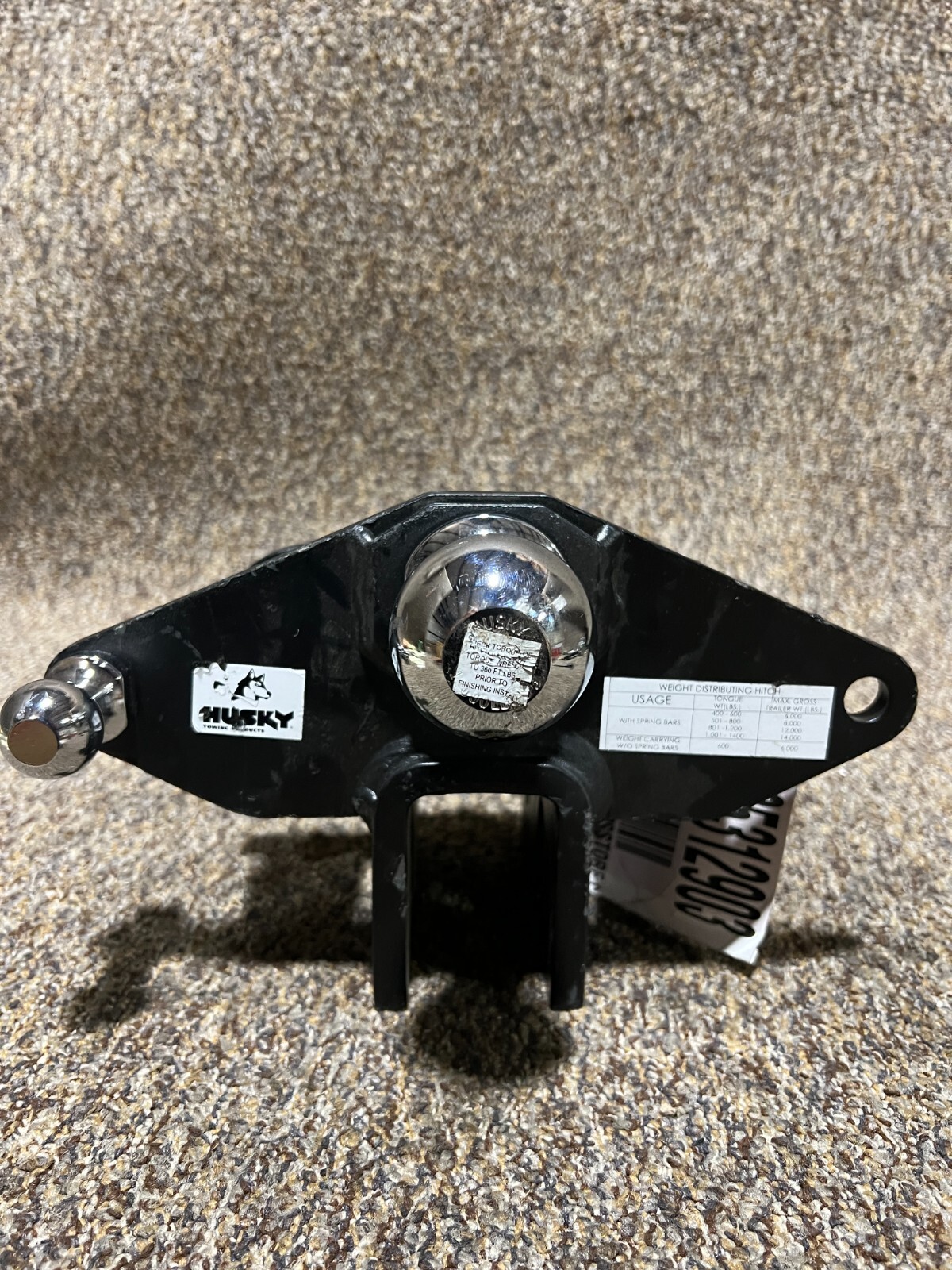 Husky HL20 01 Weight Distribution Hitch Head Centerline TS Series 25/