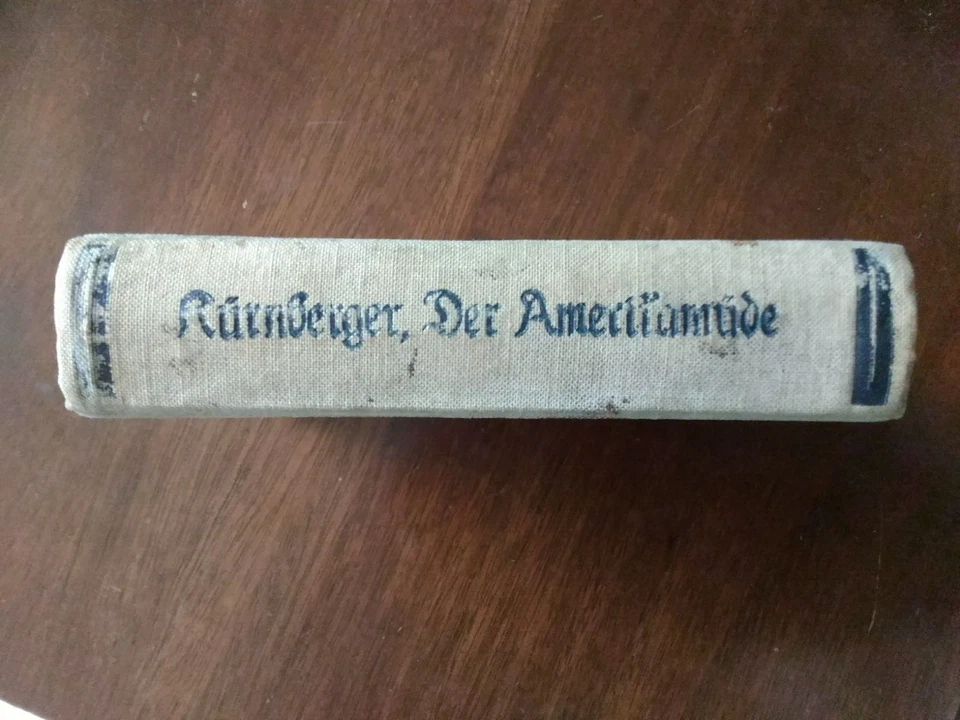 Rare - 1855 Der Amerikamüde - Amerikanische Kurturbild by Ferdinand Kürnberger - Image 3 of 4