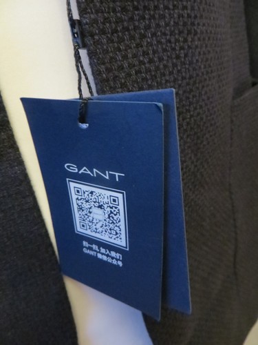 GANT STRUTURED FLANNEL BLAZER JACKET SIZE 36 NEW WITH TAG - Picture 9 of 10