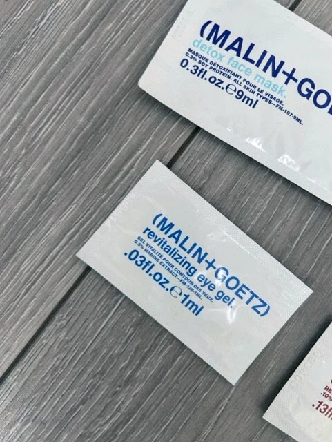 MALIN + GOETZ & MATIS SAMPLES CAVIAR EYES, EYE GEL, DETOX FACE MASK, CONDITIONER - Image 4 of 4