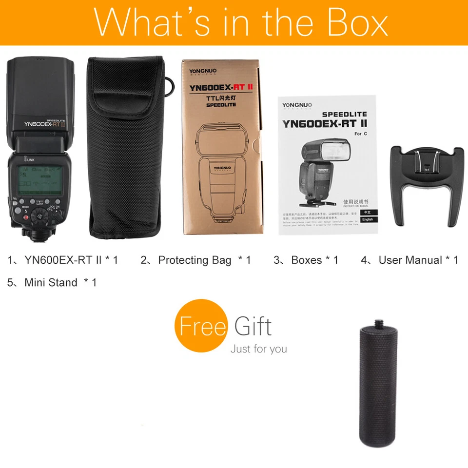 Yongnuo YN600EX-RT II TTL HSS Wireless Master Flash Light Speedlite for Canon - Image 2 of 4