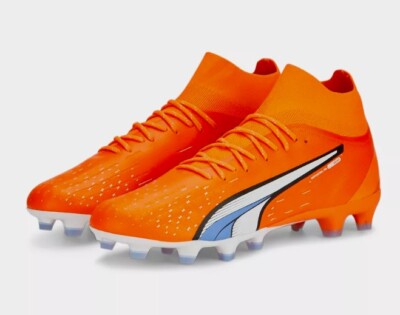 PUMA Ultra Pro FG AG Orange White Blue Soccer Cleats Shoes Kicks Mens