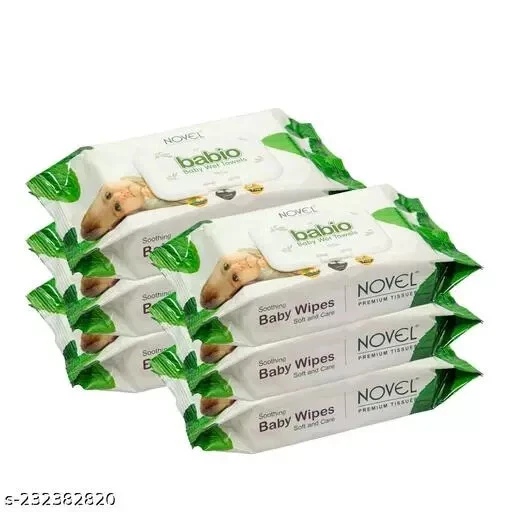 Soft Moisturizing Aloe Vera Pack With Lid Baby Wet Wipes Pack of 6, 80 Whipes
Opens in a new window 