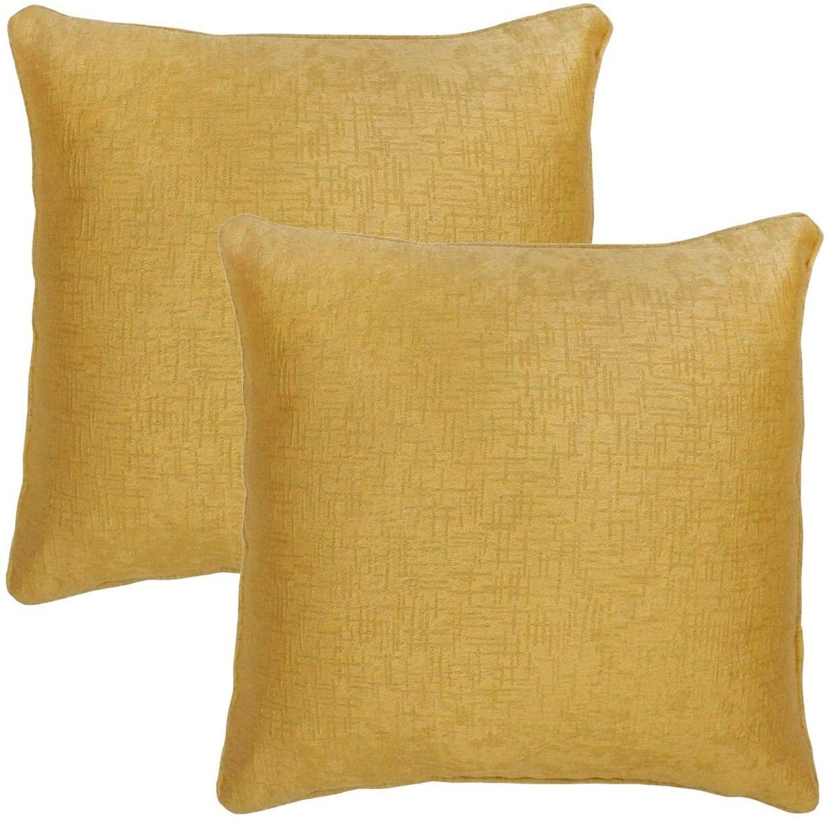 Set of Ochre Yellow Gold Soft Woven Textured Look 18