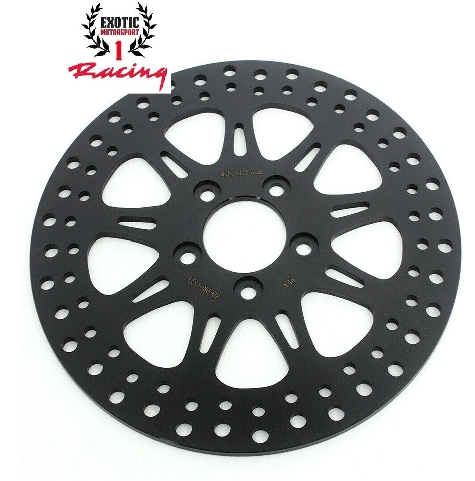 Rotores y pastillas de disco de freno delantero Harley Road King Street Electra Glide 2008-13 Foto 4 de 4