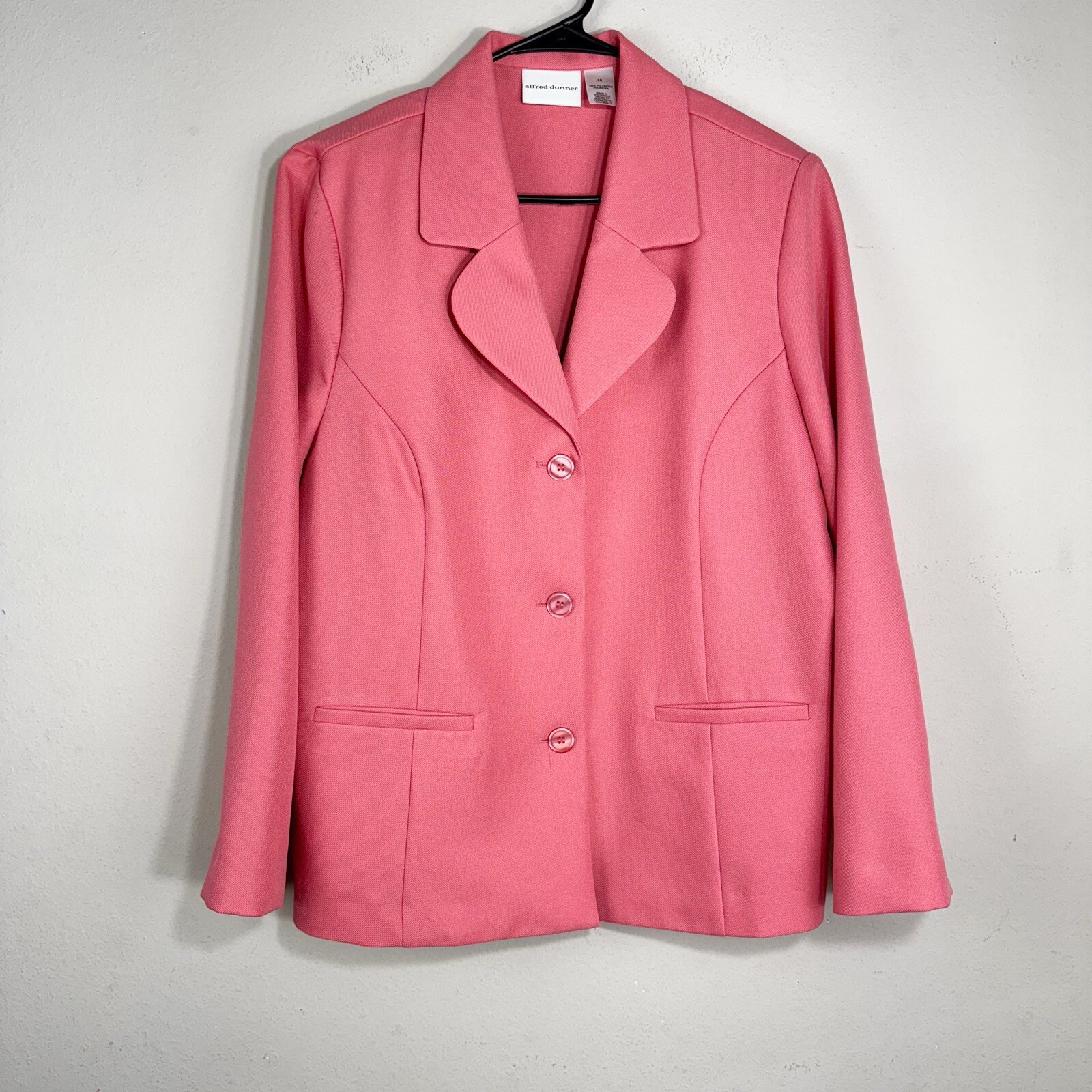 Alfred Dunner Women's Jacket Size 18 Coral  Pink