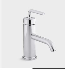 Kohler Purist K-14402-4A-CP Purist Single Hole Bathroom Faucet. Polished Chrome