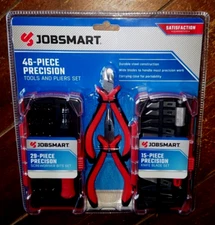 46pc Precision Tools & Pliers Set: 15 Blades, 29 Bits, 2 Pliers - Item #1778427