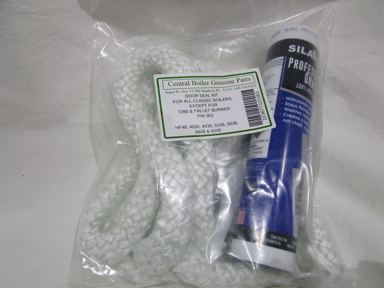 CENTRAL BOILER DOOR SEAL KIT P/N 363, OUTDOOR WOOD BOILERS eBay