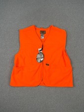 Sports Afield Hunting Vest Mens L Blaze Safety Orange Full Zip Gambag Outdoors