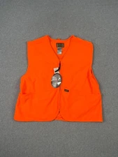 Sports Afield Hunting Vest Mens L Blaze Safety Orange Full Zip Gambag Outdoors