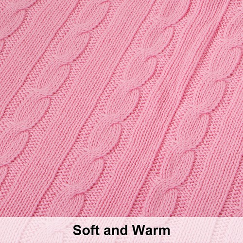 NTBAY 100% Cotton Blanket Weighted Warm Good Craftsmanship 14 Colors Throw Twin - Picture 20 of 108