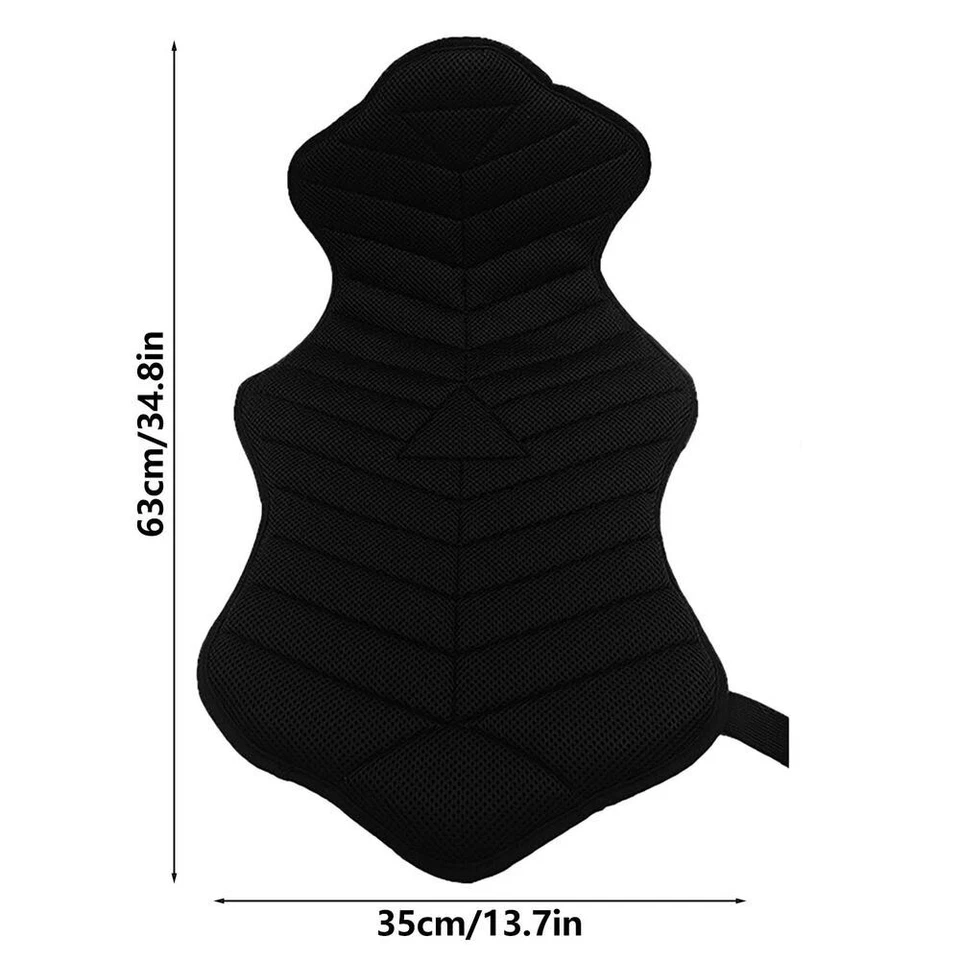 Cojín de asiento doble para motocicleta almohadilla de malla 3D alfombrilla protector solar transpirable impermeable Foto 2 de 4
