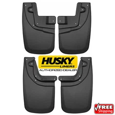 HUSKY Front Rear Mud Guards Flaps for 05-15 Toyota Tacoma with OE Fender Flares