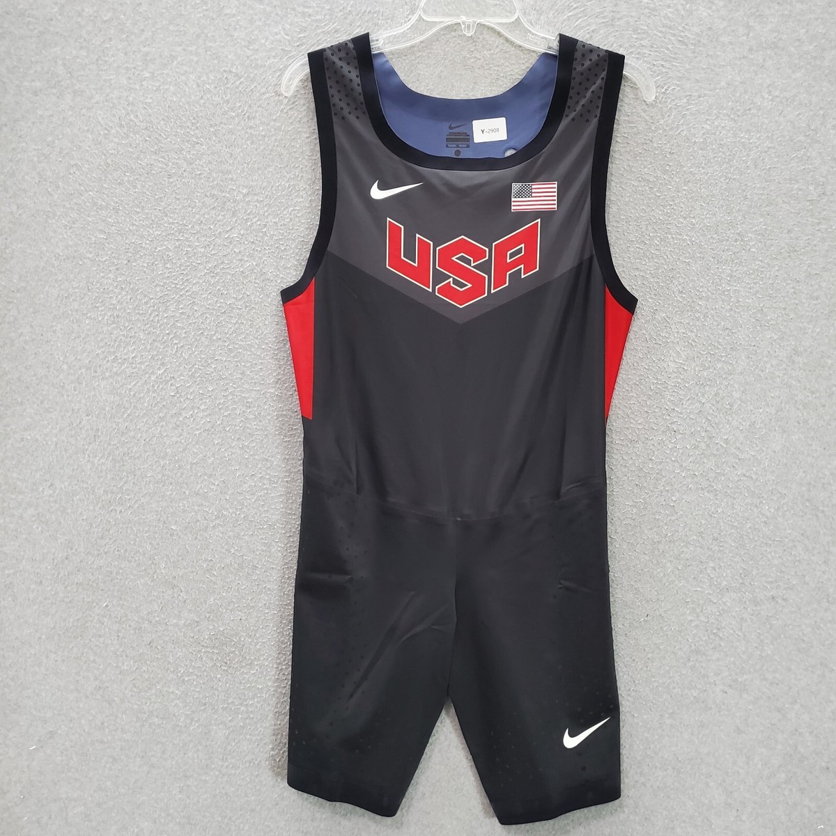 Nike Men Singlet XL Black Team USA 2014 American Flag Nike Men Singlet XL Black Team USA 2014 American Flag