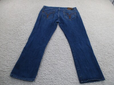 Ecko Unltd Jeans Mens 40 Blue Y2K Skate Denim Cotton Embroidered Pocket Logo A2