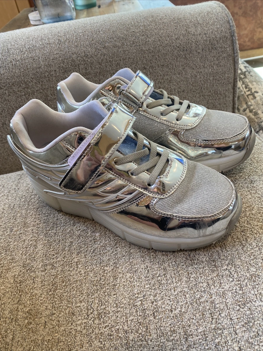 Silver girls best sale sneakers