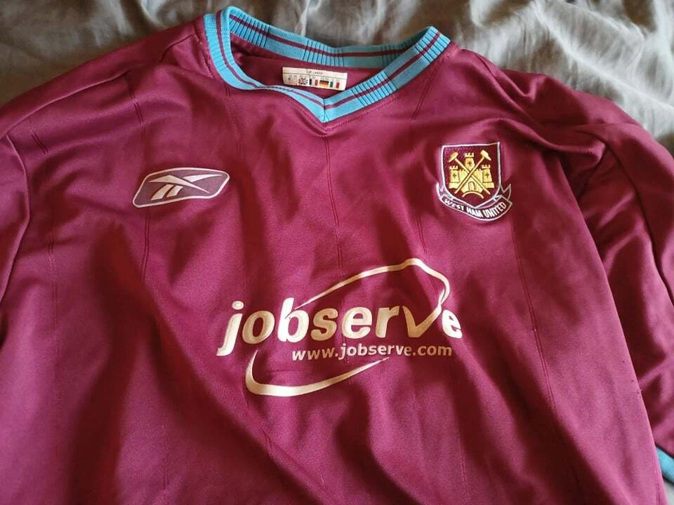 west ham reebok shirt